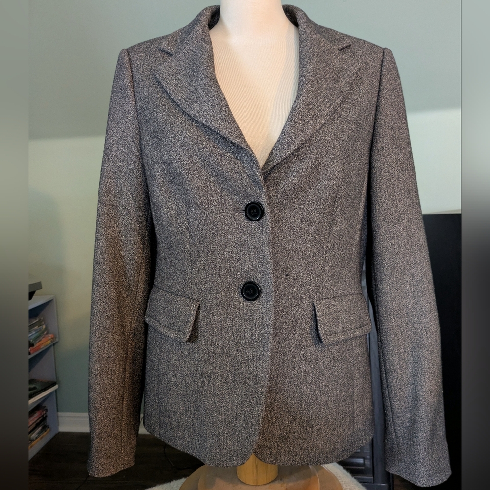 Melanie Lyne Women's Gray Blazer - size 10
